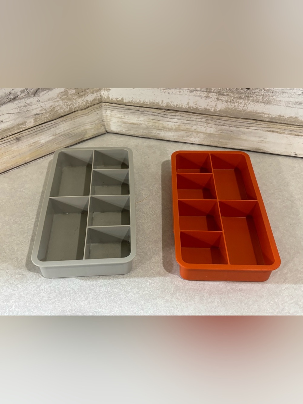 2 replacement drawers shelves for vintage Tupperware Tuppercraft craft keeper